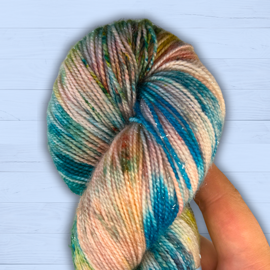 Fairy Lights - Sparkly Merino Nylon 4-ply