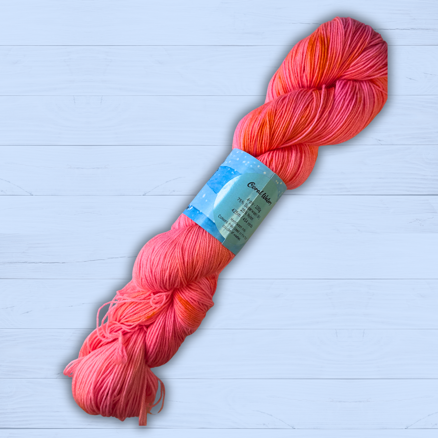 Coral Waters - BFL Nylon 4-ply