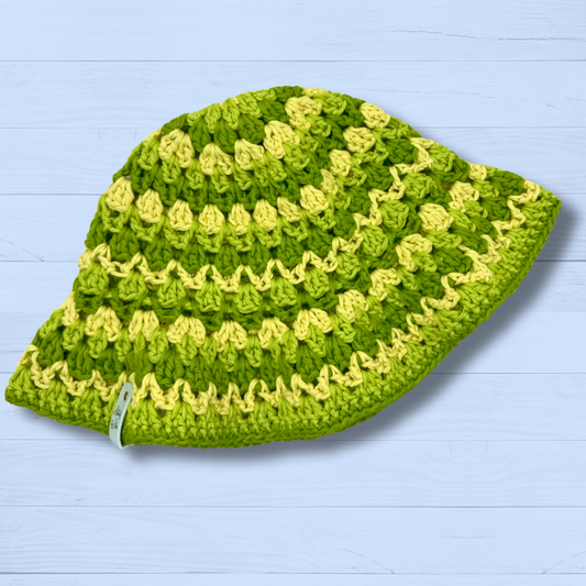 Green Cotton Bucket Hat
