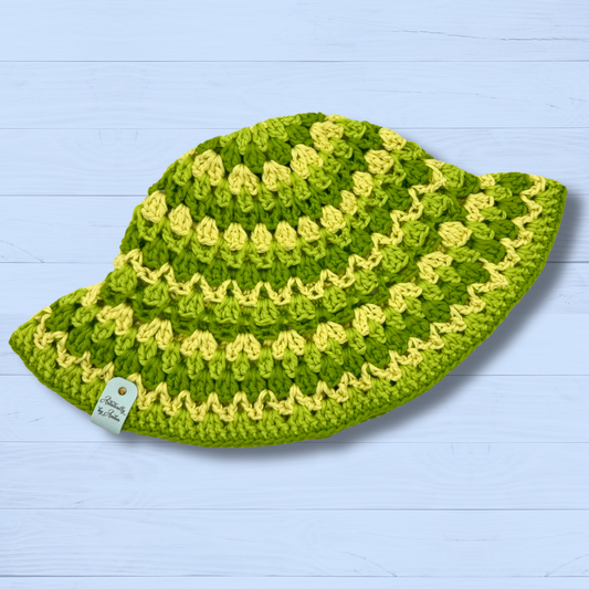 Green Cotton Bucket Hat