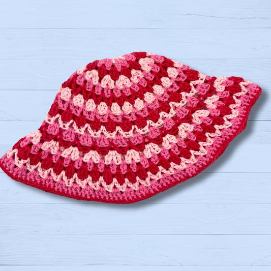 Pink Cotton Bucket Hat