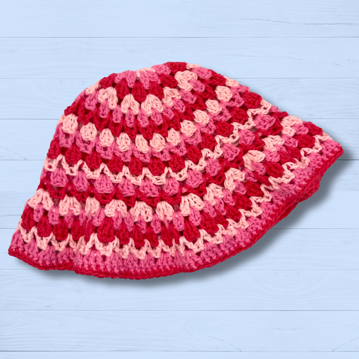 Pink Cotton Bucket Hat