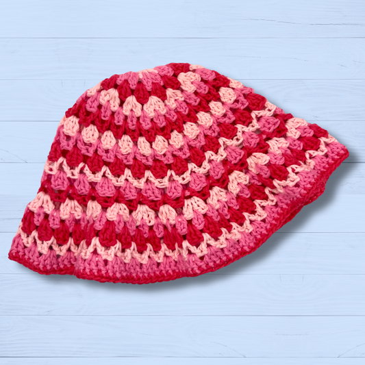 Pink Cotton Bucket Hat